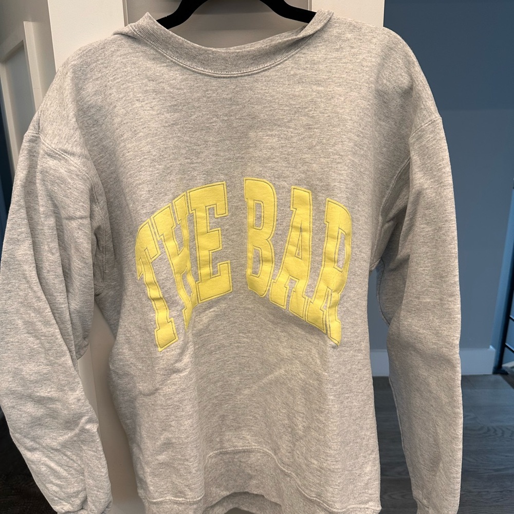 The Bar Gray and Yellow Crewneck Sweatshirt